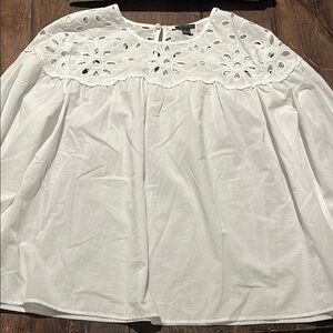 White Eyelet Blouse